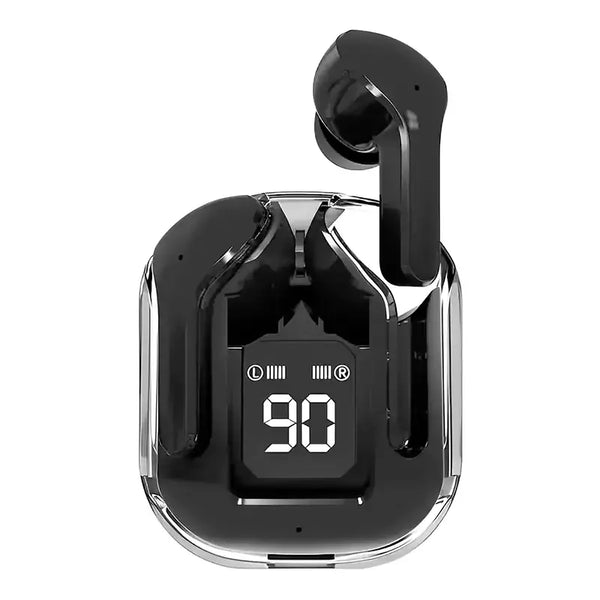 Air31 earbuds With SILICON POUCH wireless crystal Transparent and Bluetooth Air 31Type C
