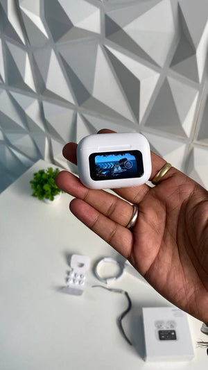 A9 Pro 2 Earbuds with LCD Tablet Airpods pro 2 with LCD touchscreen display bluetooth 5.3 for ios and android