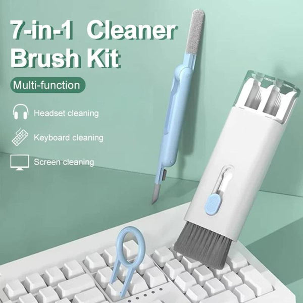7 In 1 Computer Keyboard Cleaner Brush Kit Earphone Cleaning Pen For Headset Keyboard Cleaning Tools Cleaner Keycap Puller